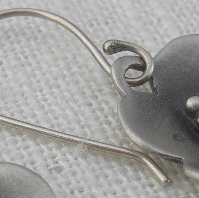 Buttercup Flower Sterling Silver Dangle Earrings Hope Springs Eternal by iNk Jewelry