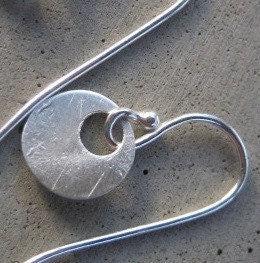 Dainty Martini Olive Sterling Silver Earrings