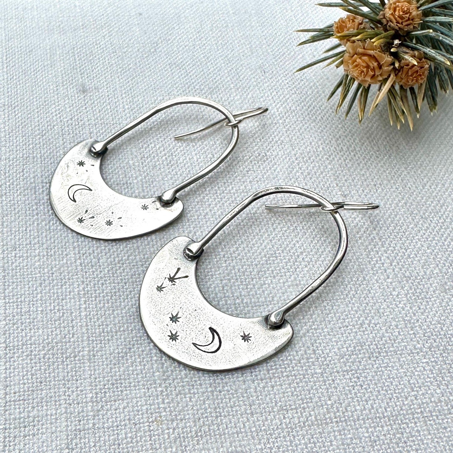 Starry Night Sterling Silver Earrings by iNk