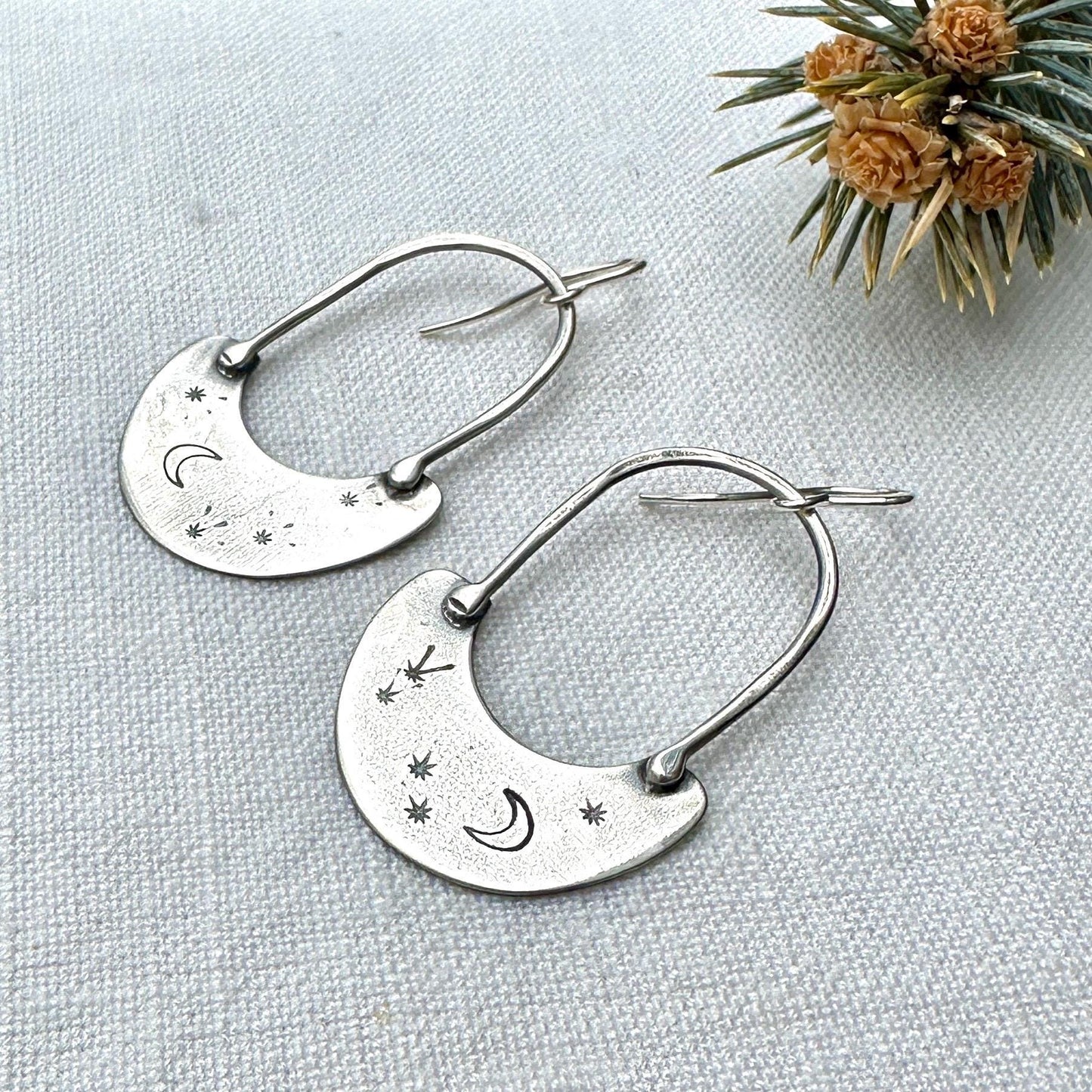 Starry Night Sterling Silver Earrings by iNk