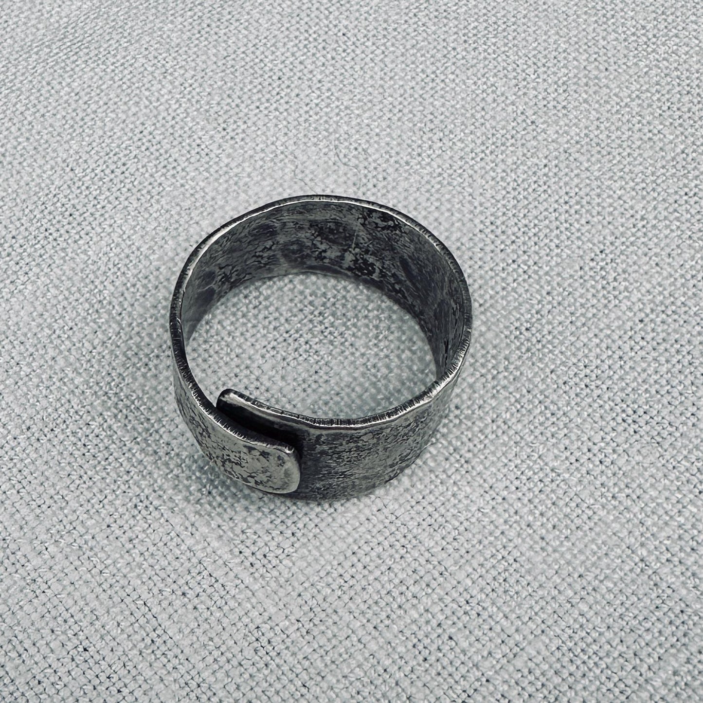 Wrapped Textured Sterling Silver Adjustable Ring by iNk Jewelry