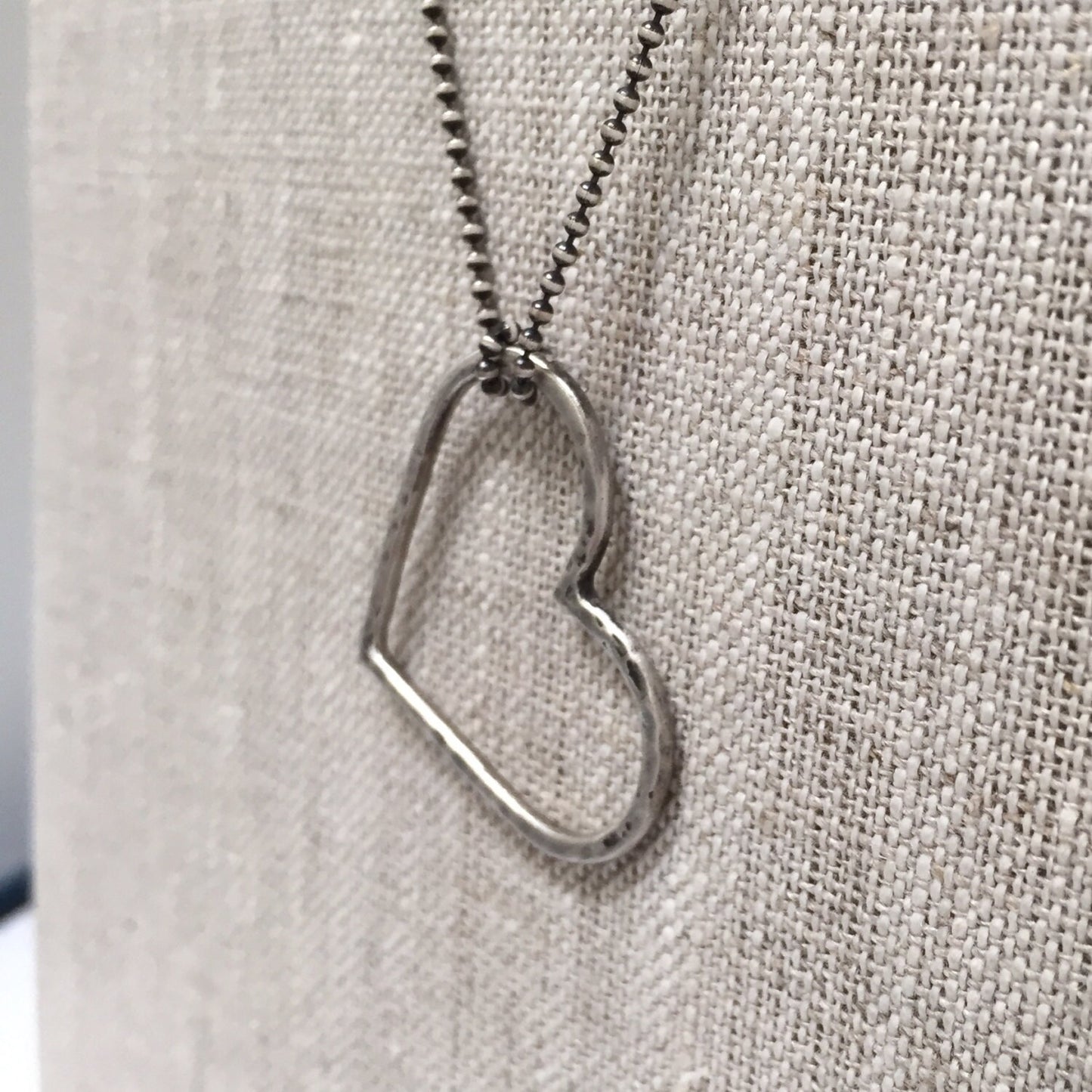 Opie Necklace in Sterling Silver on Ball Chain