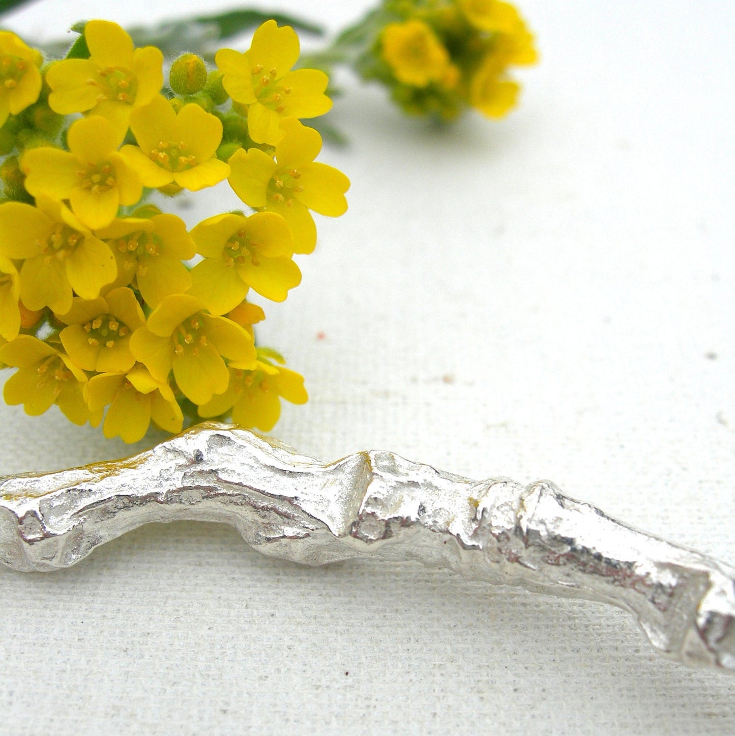 Circle of Life Bangle – Cast Sterling Silver Tree Branch Braceletby iNk Jewelry