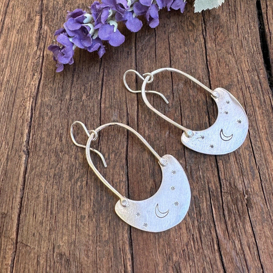 Starry Night Sterling Silver Earrings by iNk