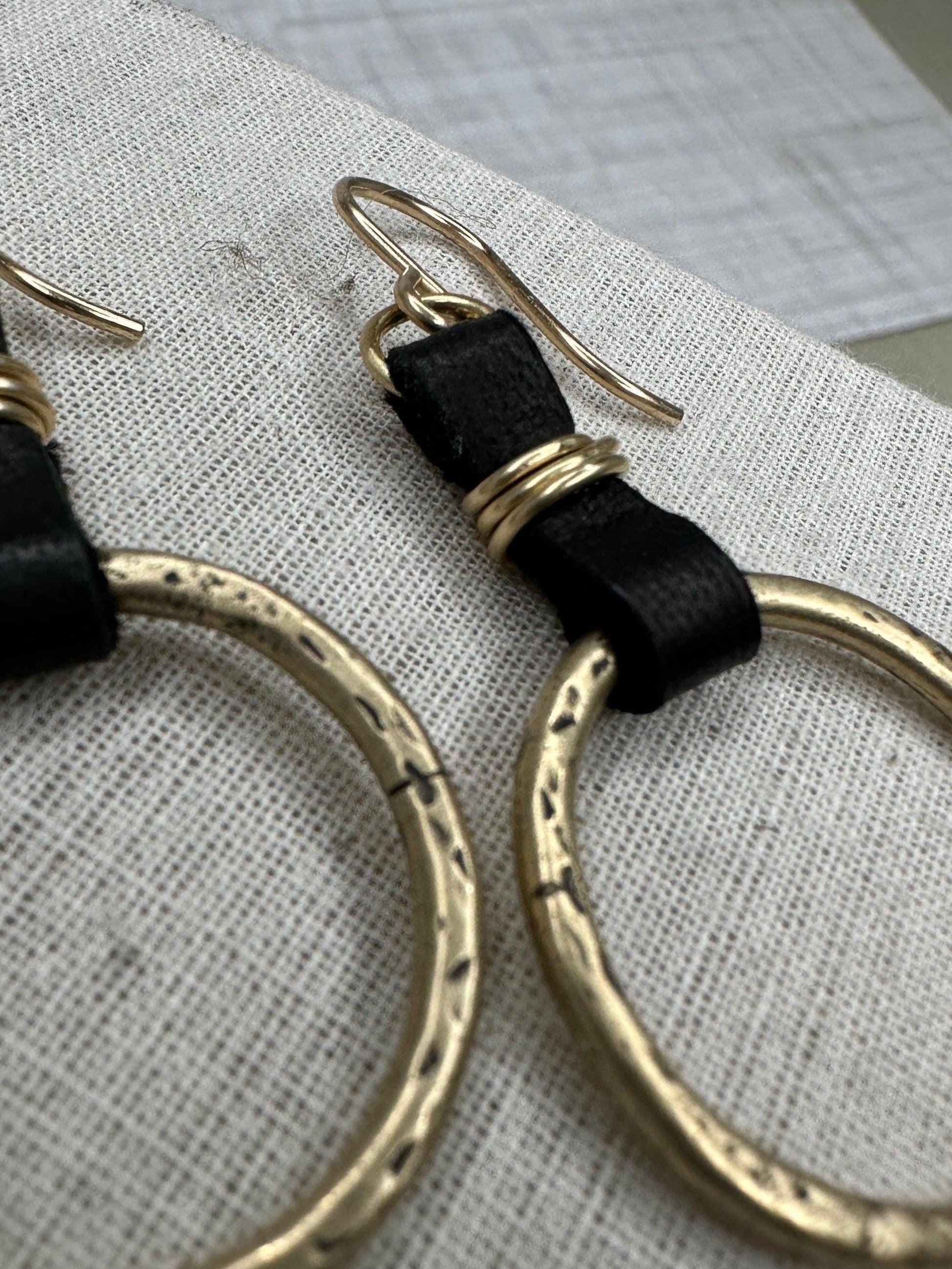 Hitched Gold Fill and Bronze Earrings by iNk