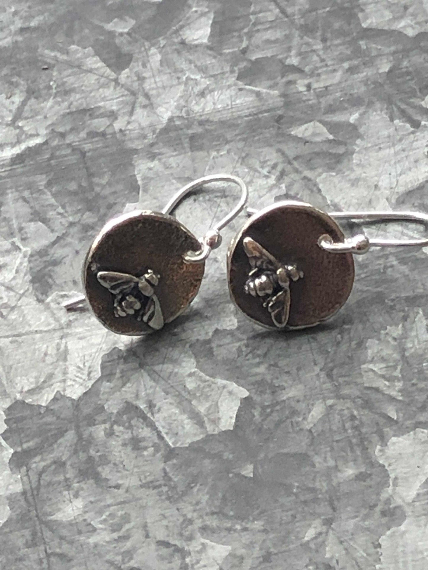 Bee&#39;s Knees Earring in Solid Sterling Silver by iNk Jewelry