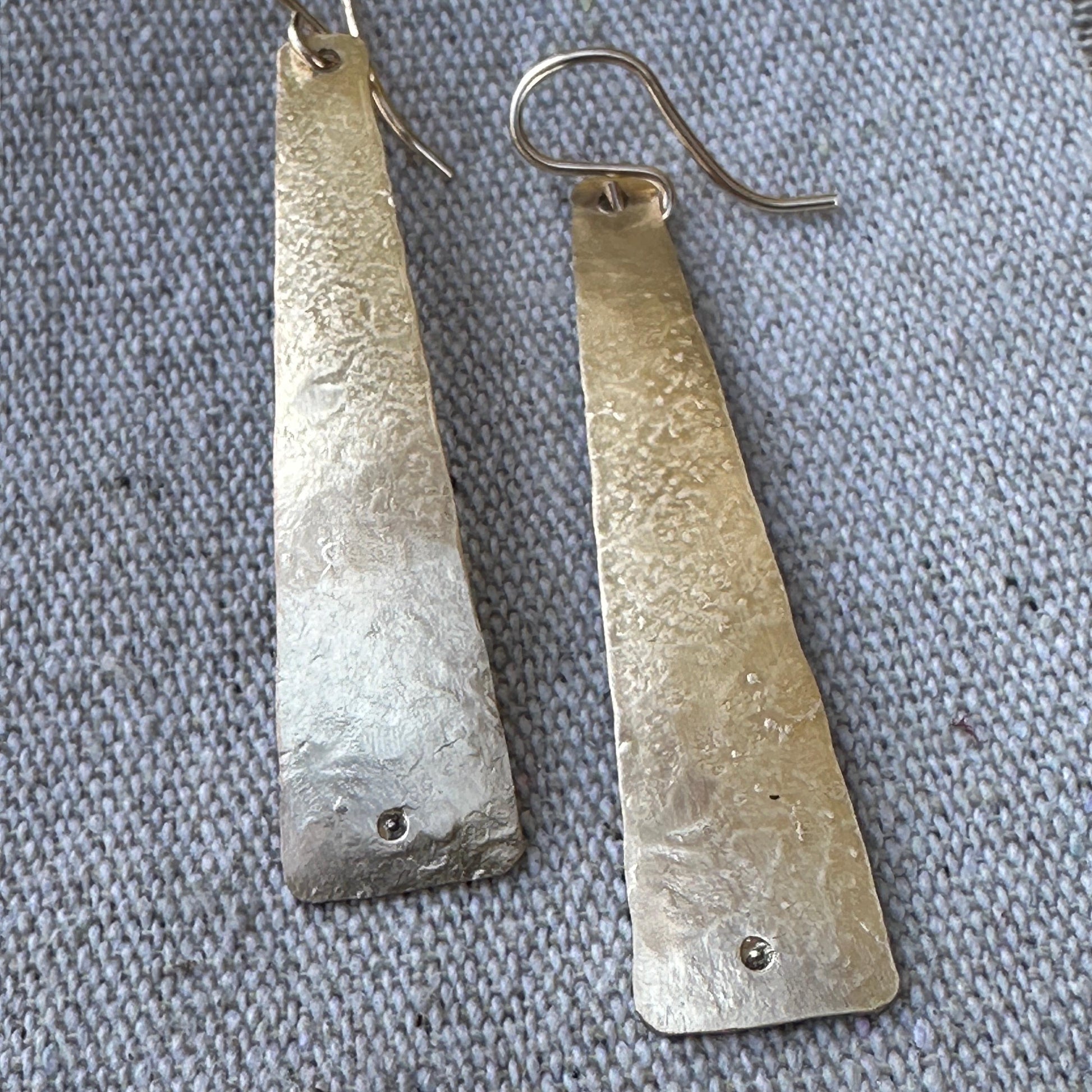 Iron Struck Gold Fill Earrings