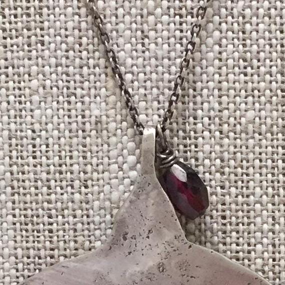 Small Hummingbird Necklace - Homage to Frida - Sterling Silver by iNk Jewelry