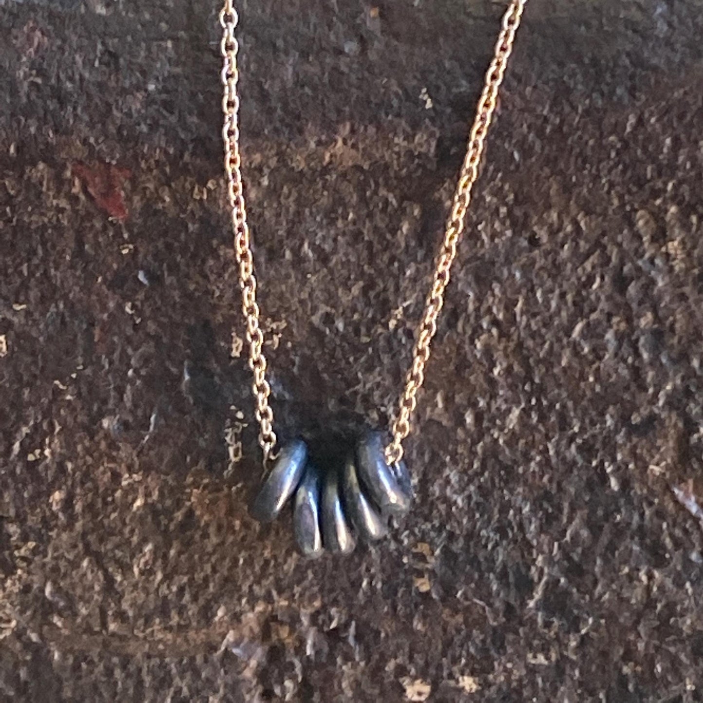 Sterling Silver Disc Necklace "Linked" by iNk Jewelry