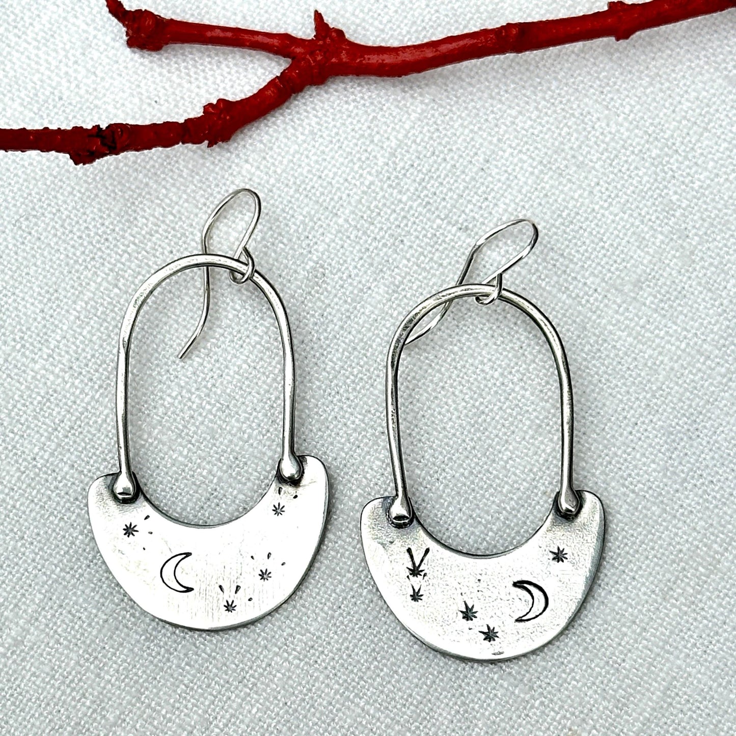 Starry Night Sterling Silver Earrings by iNk