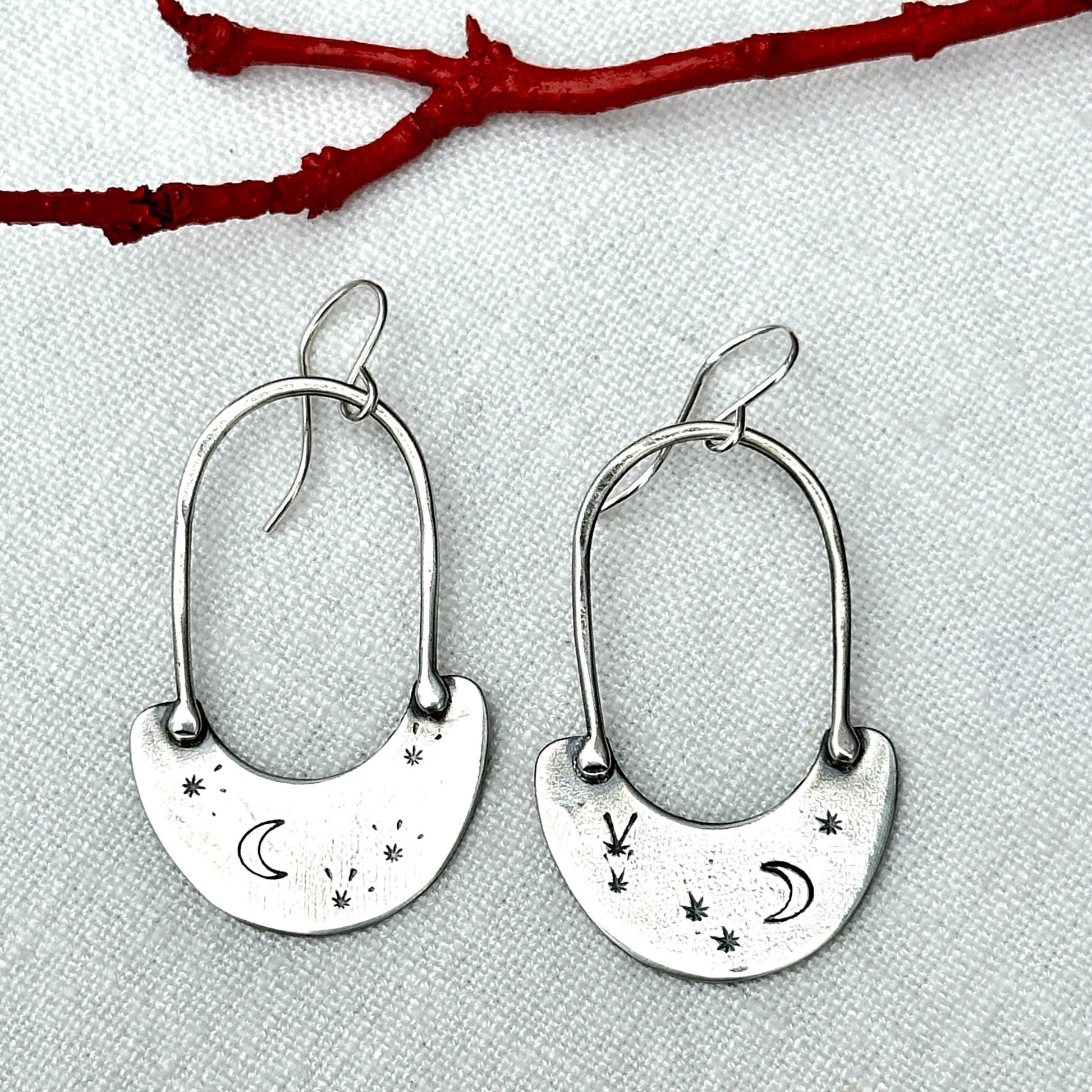 Starry Night Sterling Silver Earrings by iNk