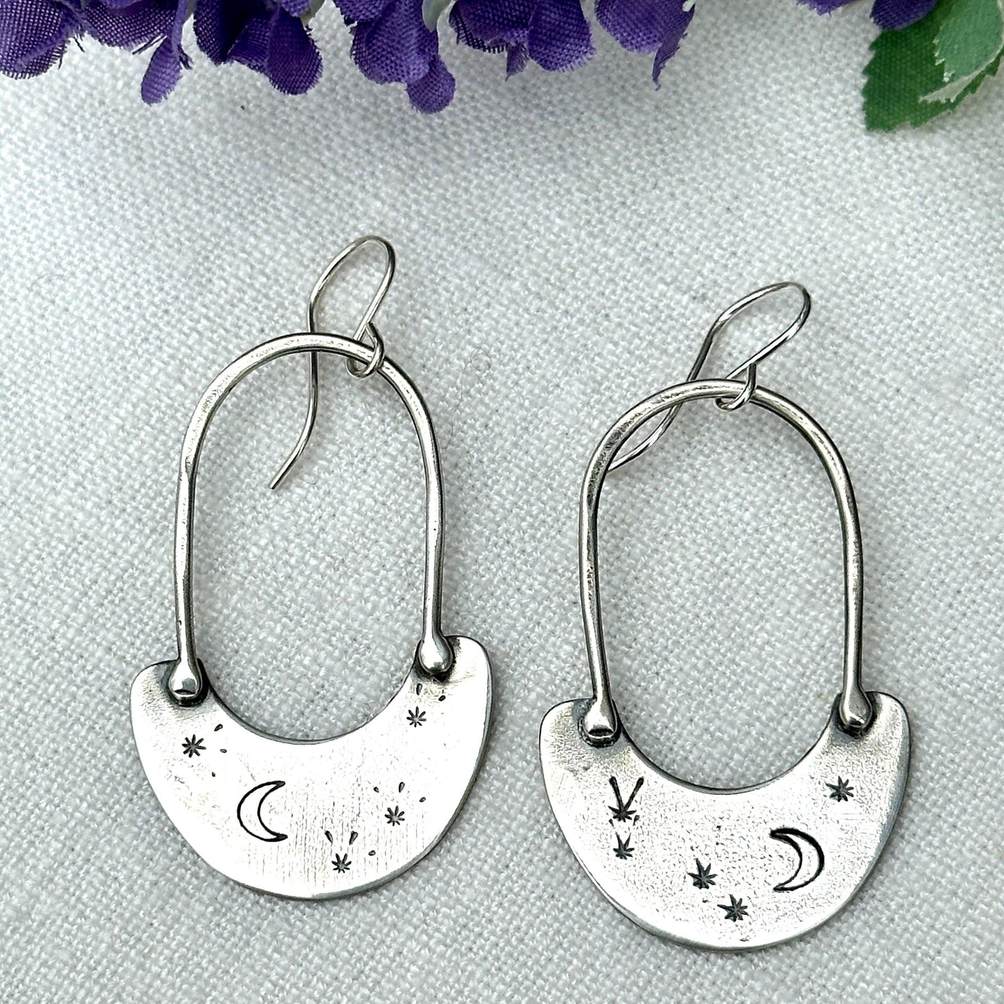 Starry Night Sterling Silver Earrings by iNk