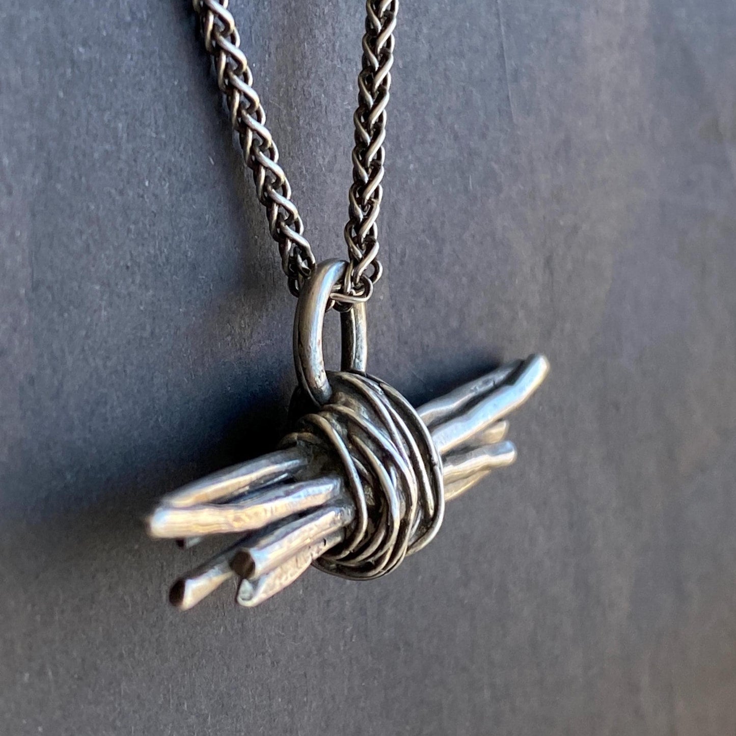 Twig Bundle Family Unity & Strength Necklace - Sterling Silver by iNk Jewelry