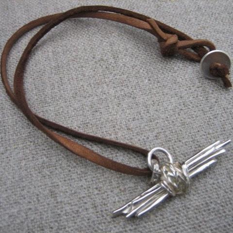 Twig Bundle Family Unity & Strength Necklace - Sterling Silver by iNk Jewelry