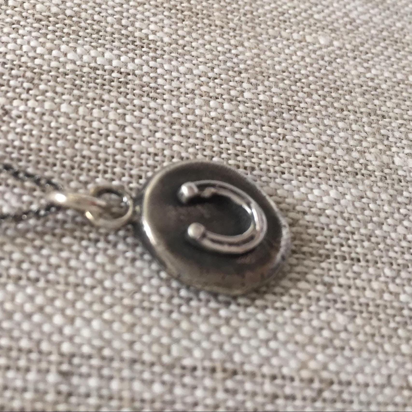 Horseshoe Cutie Sterling Silver Coin Necklace – Petite Lucky Charm by iNk Jewelry