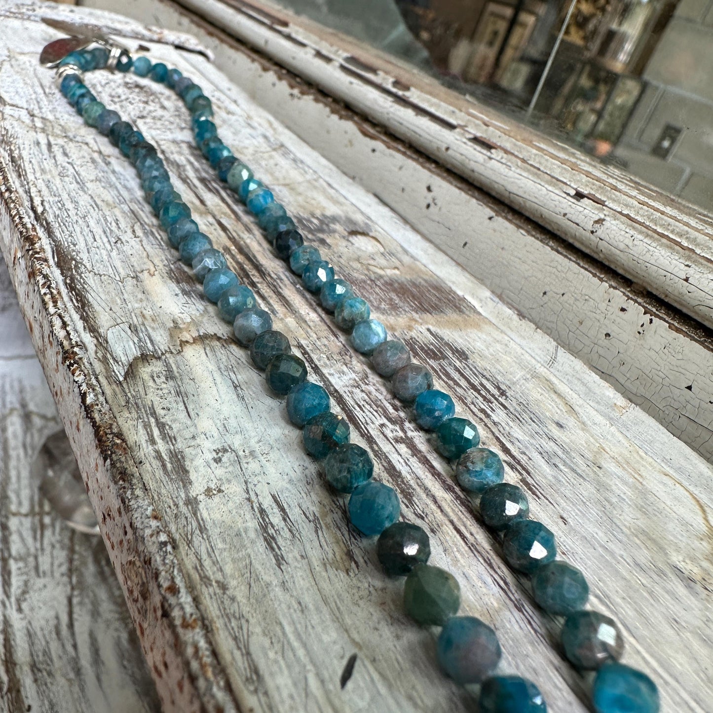 True North Sterling Compass and Raw Emerald Necklace by iNk Jewelry