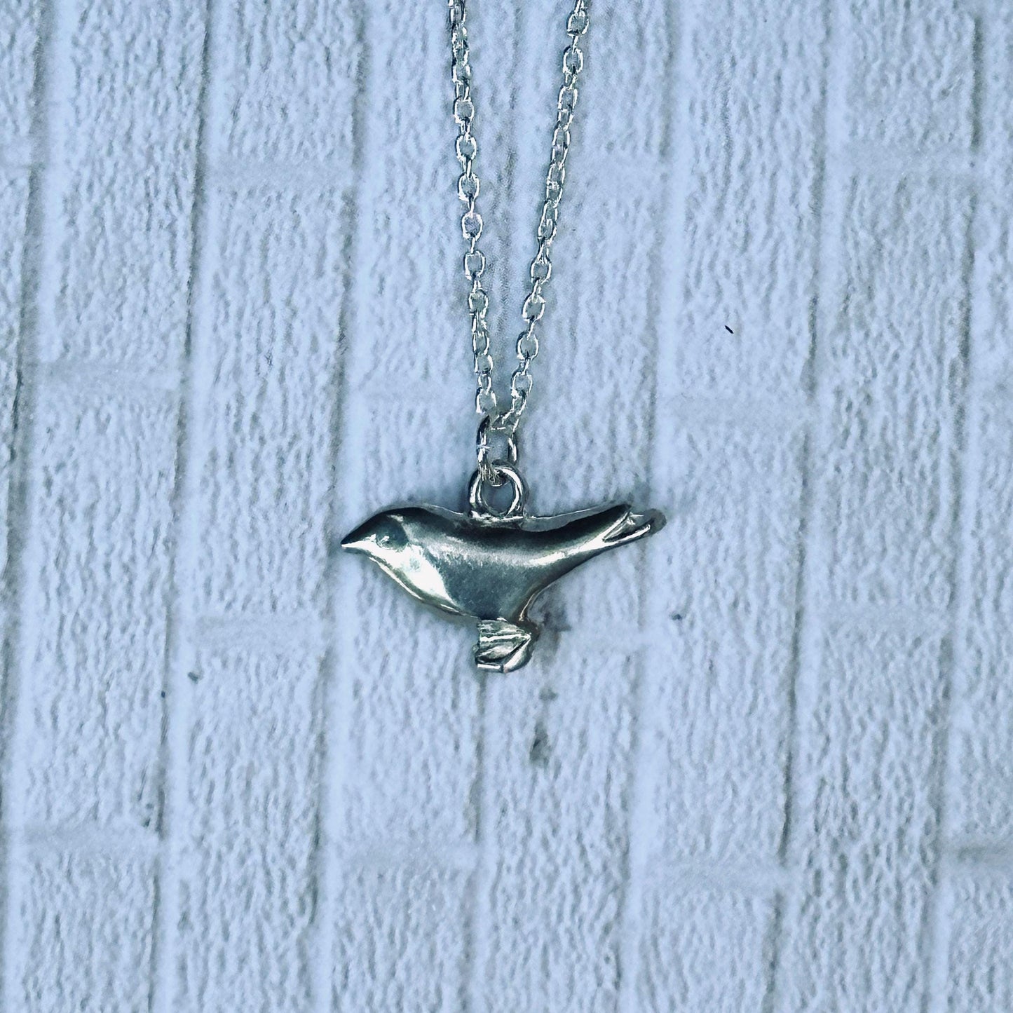 Bird Lover Gift | Sterling Silver Bird Pendant Necklace, Handmade by iNk Jewelry
