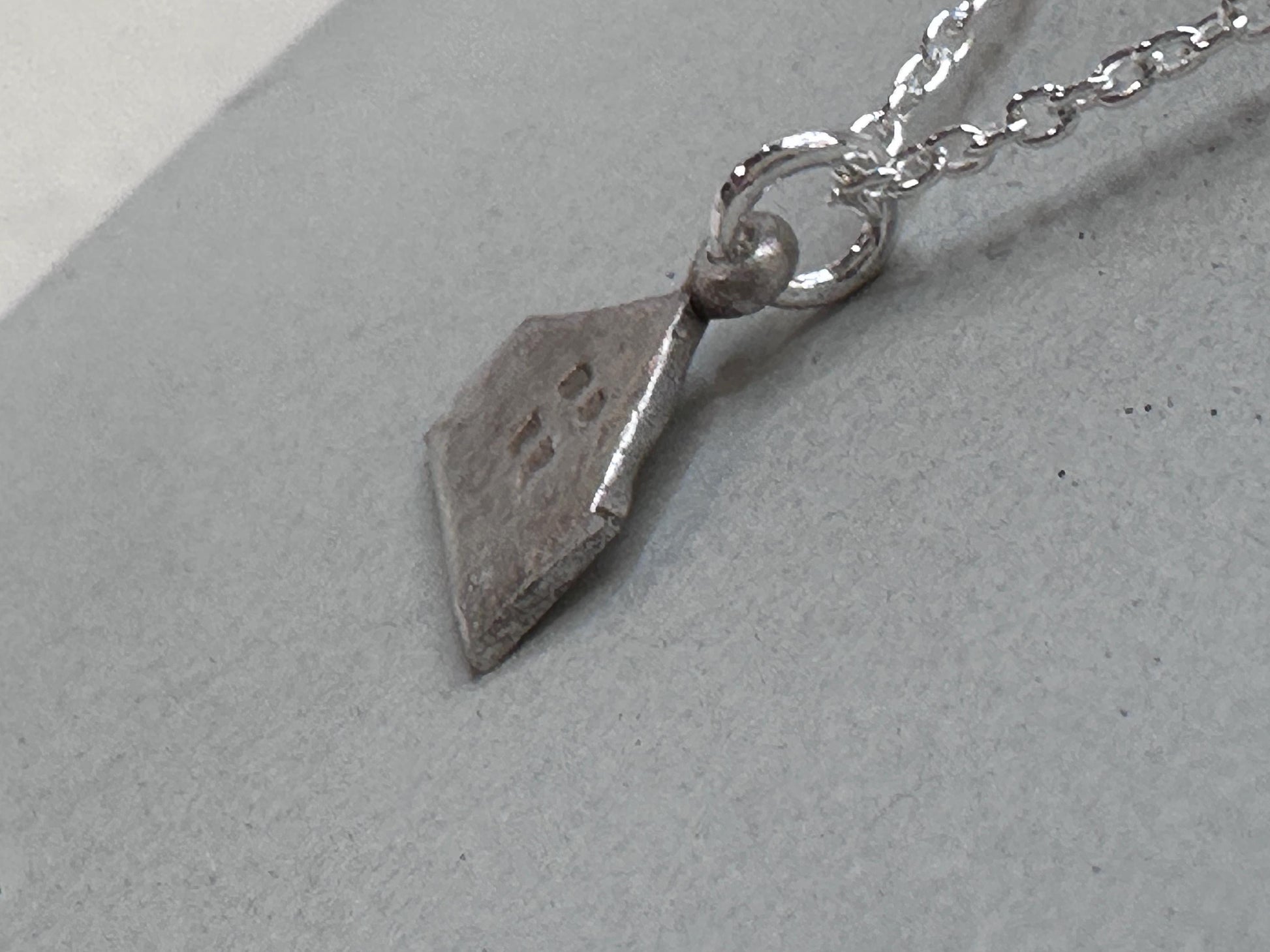 Haven Tiny House Necklace Sterling Silver Rustic Dangle Handmade Oxidized Cottage Jewelry Gift by iNk Jewelry