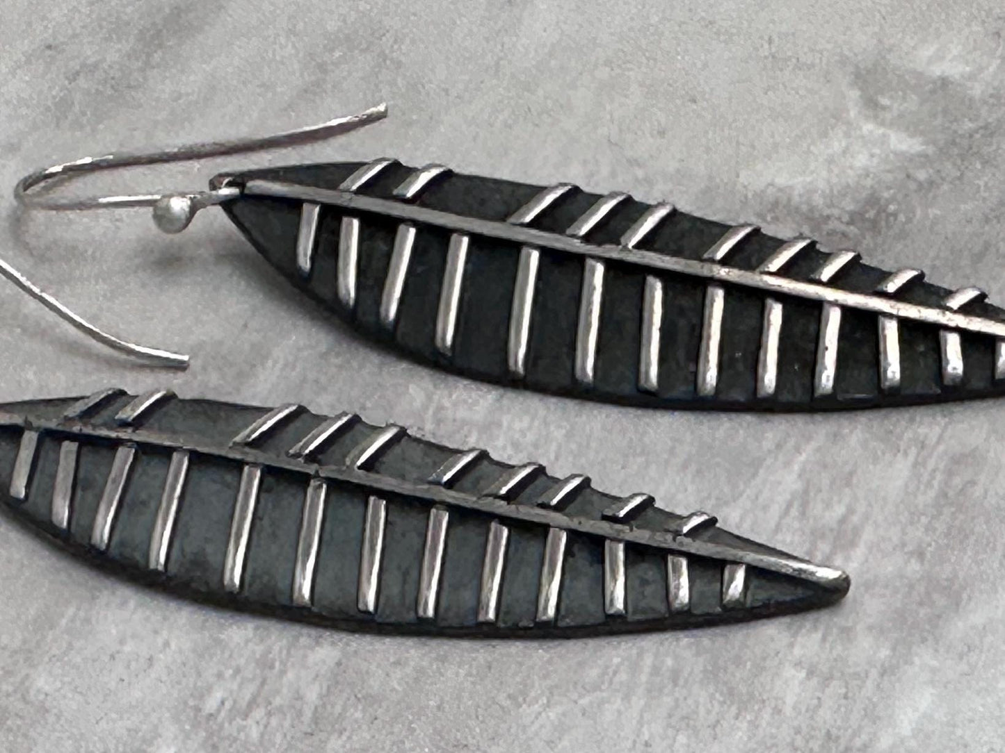 Dainty Sterling Silver Tiny Lisbeth Earrings – Textured Drop Dangle by iNk Jewelry