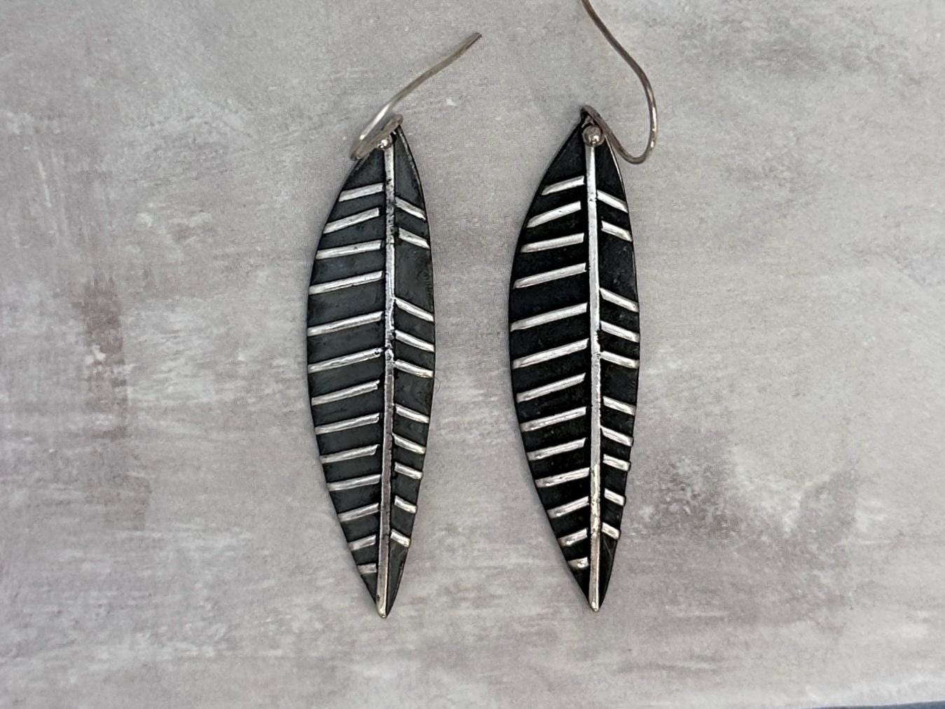 Dainty Sterling Silver Tiny Lisbeth Earrings – Textured Drop Dangle by iNk Jewelry