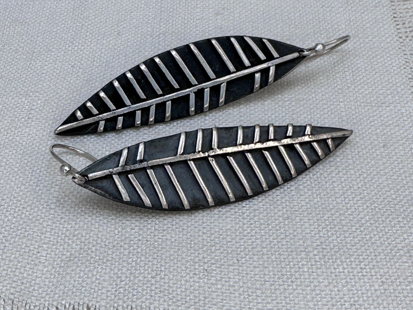 Dainty Sterling Silver Tiny Lisbeth Earrings – Textured Drop Dangle by iNk Jewelry
