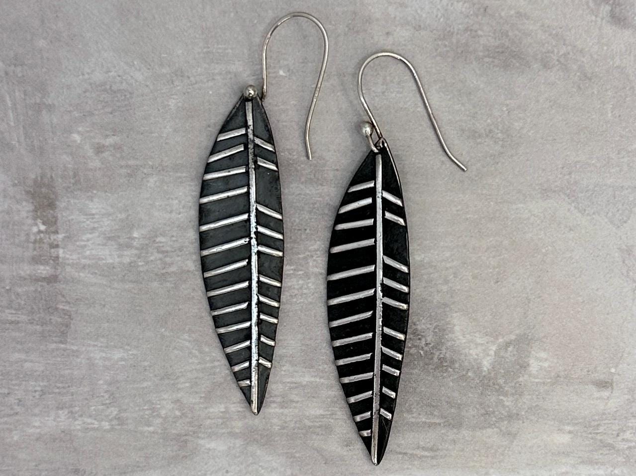 Dainty Sterling Silver Tiny Lisbeth Earrings – Textured Drop Dangle by iNk Jewelry
