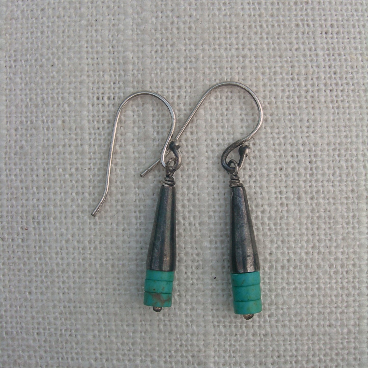 PEEK Sterling Silver Turquoise Earrings by iNk Jewelry