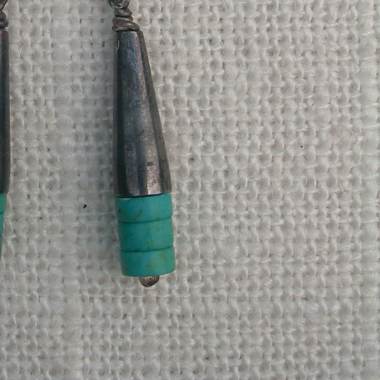 PEEK Sterling Silver Turquoise Earrings by iNk Jewelry