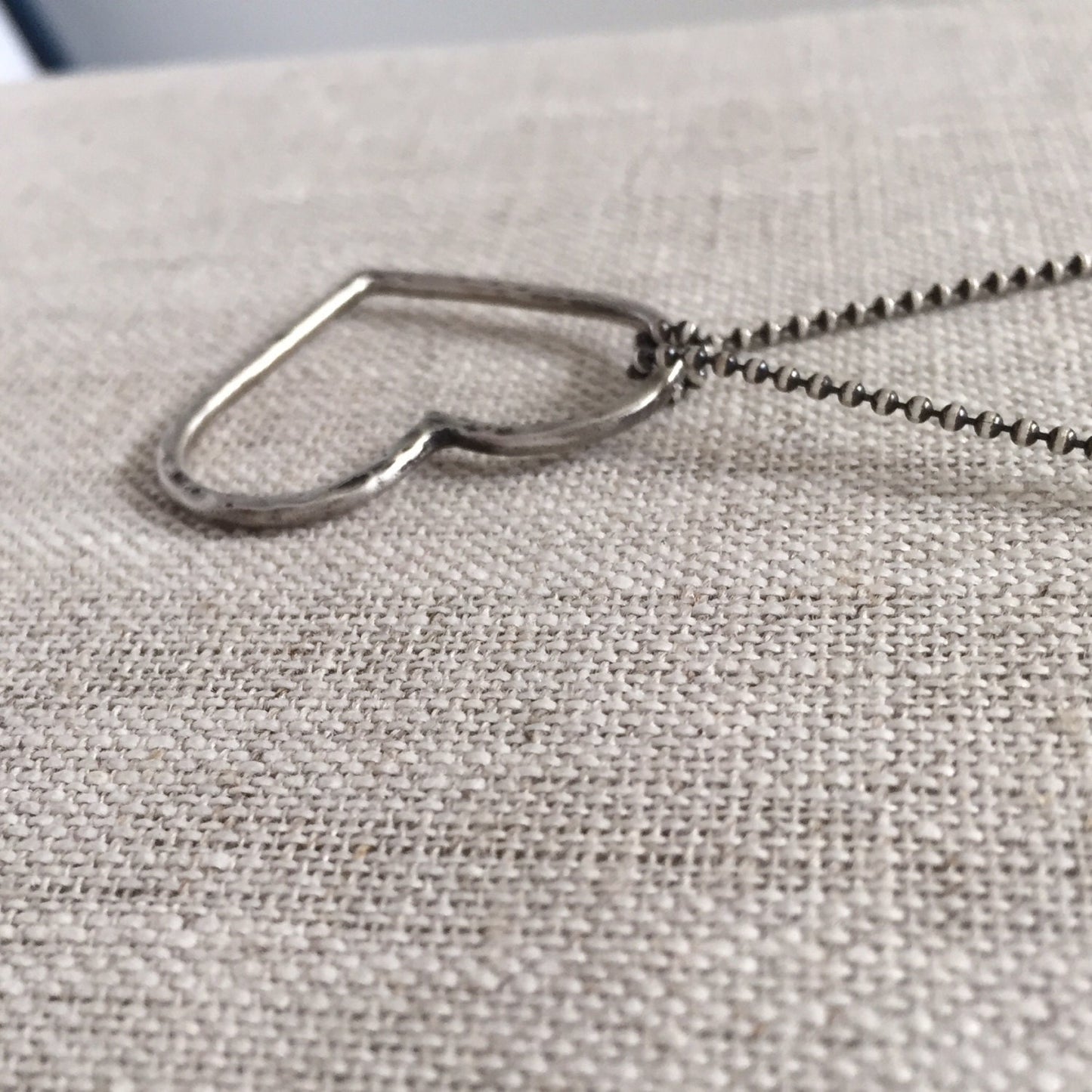 Opie Necklace in Sterling Silver on Ball Chain