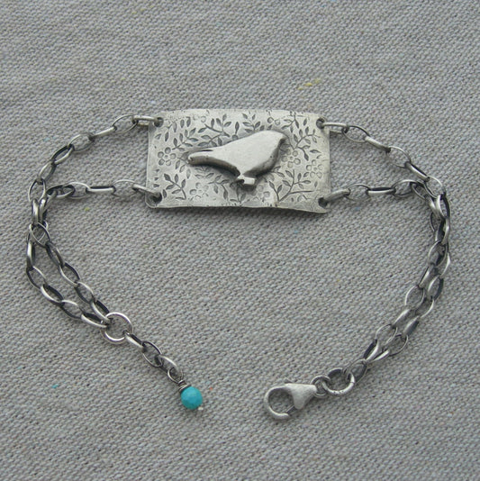 Little Bird Sterling Silver Bracelet by iNk Jewelry